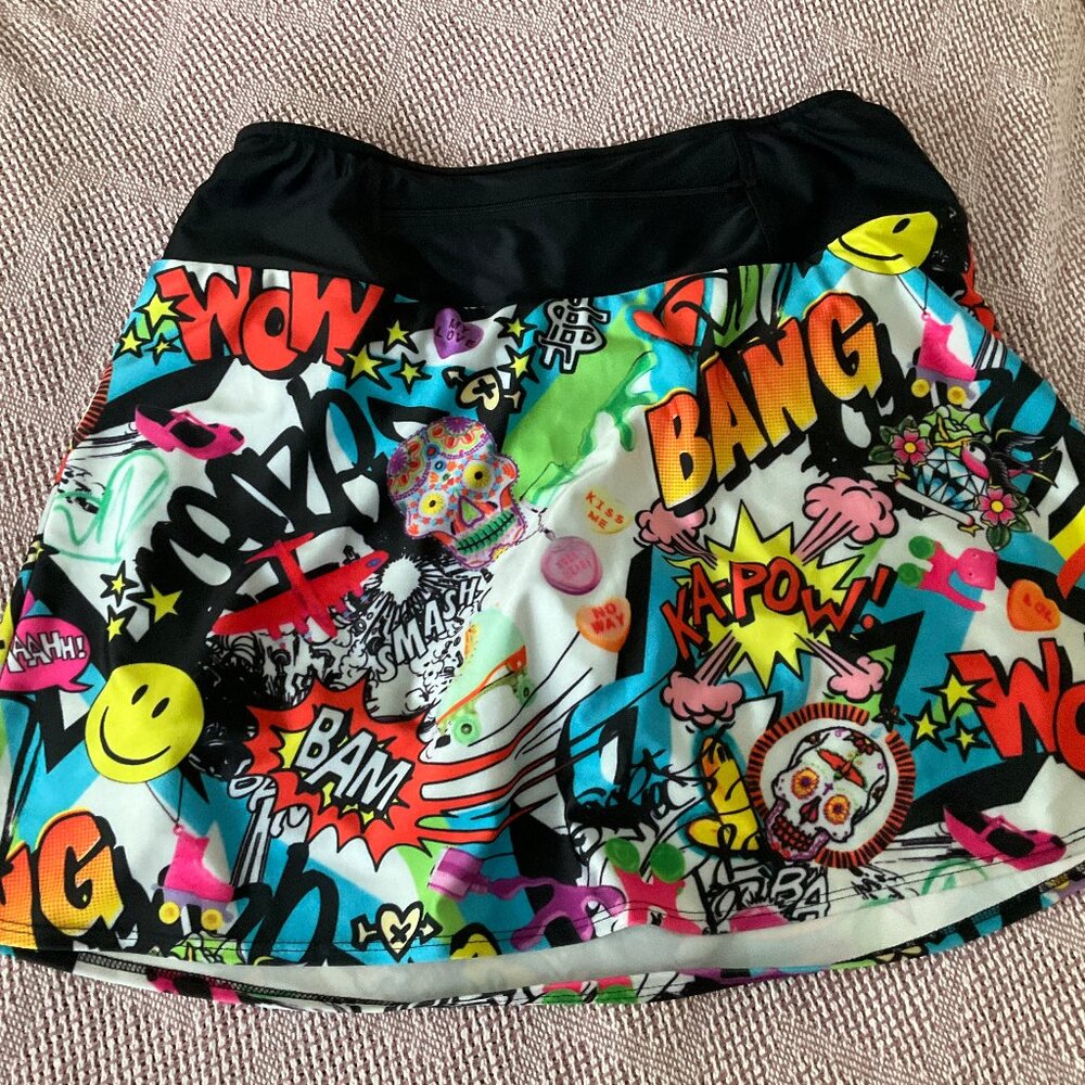 Boulder Women's Athletic Sparkle Skirt -- Graphic Print. Size Large. Great cond!